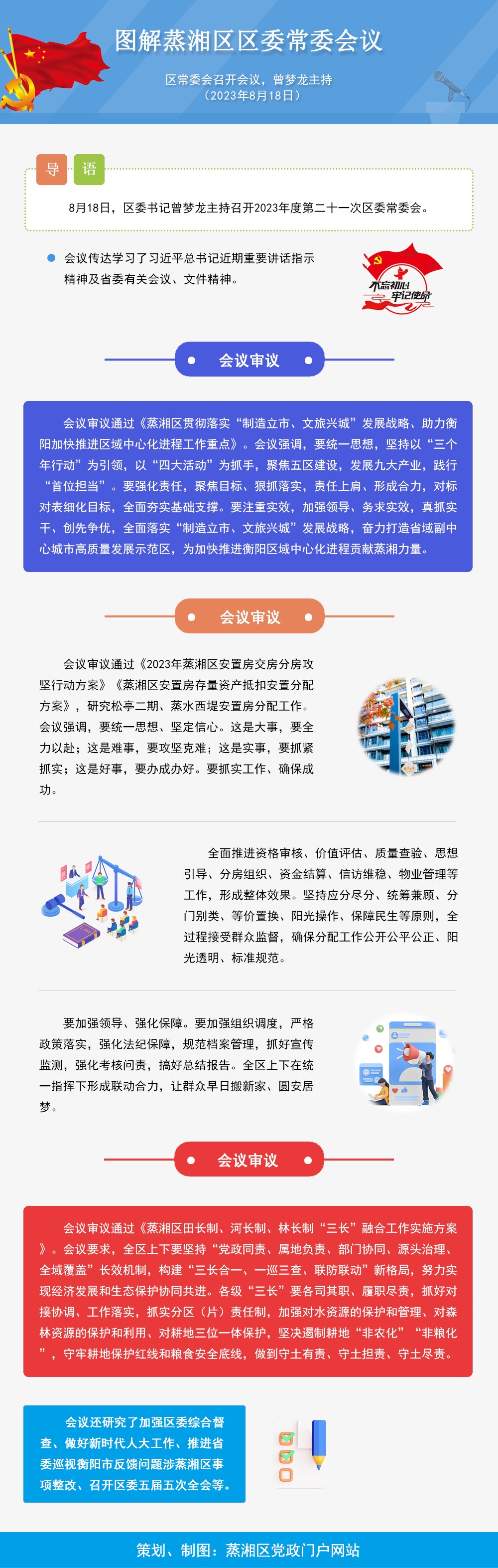 图解：蒸湘区召开2023年度第二十一次区委常委会会议