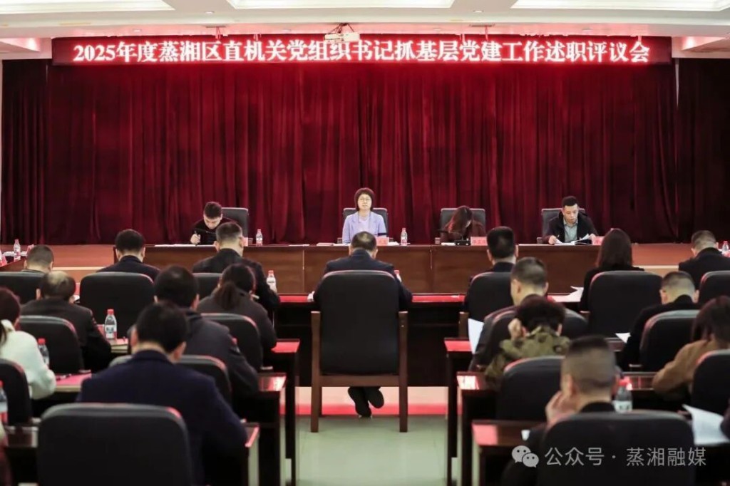 蒸湘区召开2025年度区直机关党组织书记抓基层党建工作述职评议会