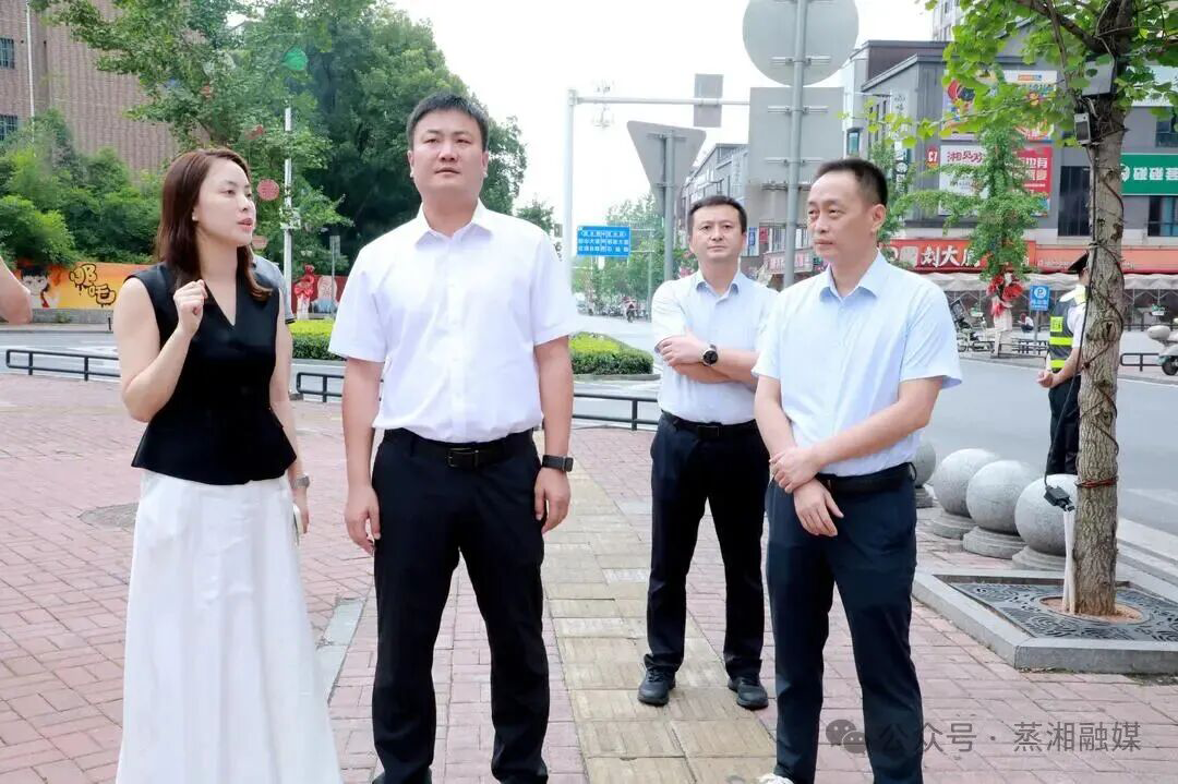 走访蒸湘街道 察实情促发展