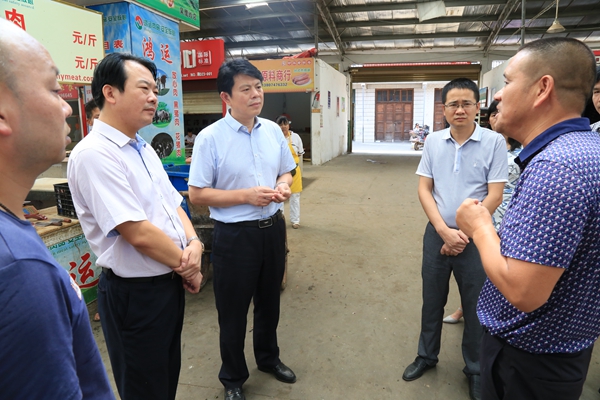 杨龙金督查我区文明城市创建工作